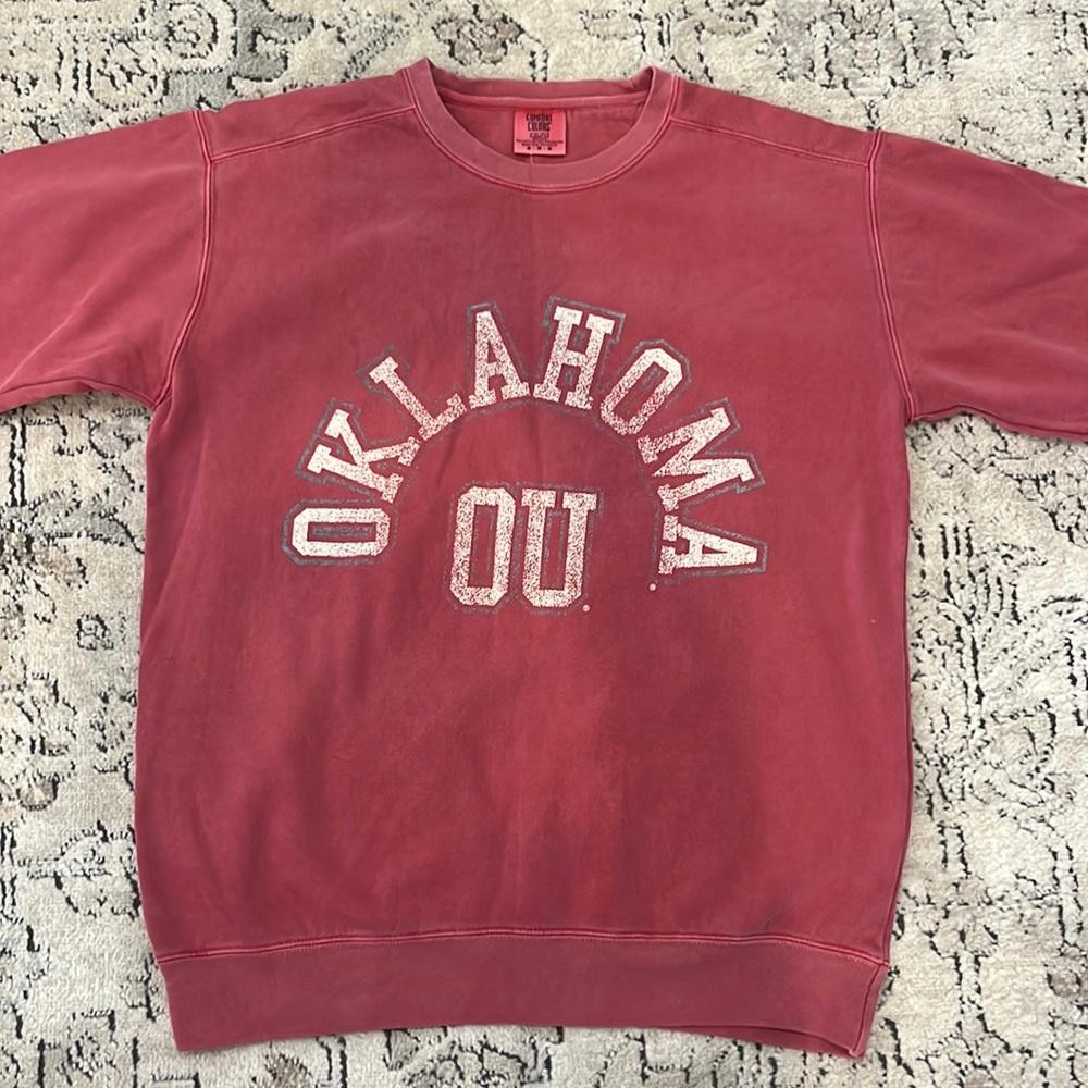 Comfort Colors Sweatshirt- OKLAHOMA OU